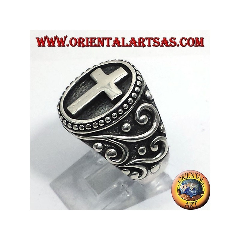 Bague Croix en argent