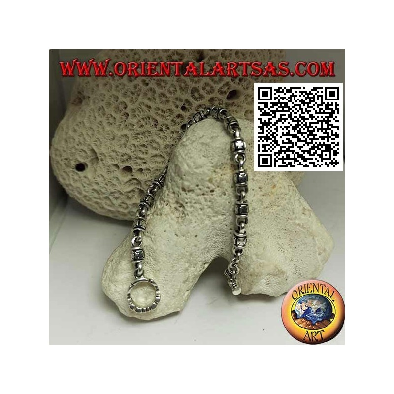 Bracciale Argento con Croci di Malta in Rilievo | Oriental Art