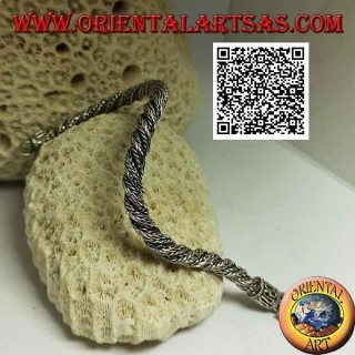 Bracciale Argento Snake Indonesiano Attorcigliato | Oriental Art