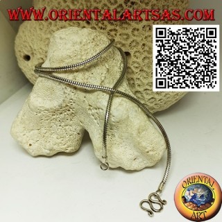 47.5 cm x 2 mm snake link necklace in 925 ‰ silver