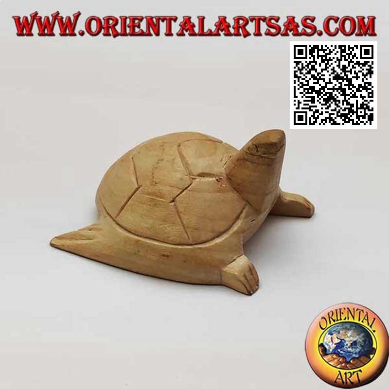 Tortuga marina Caretta en madera de hibisco de 7 cm