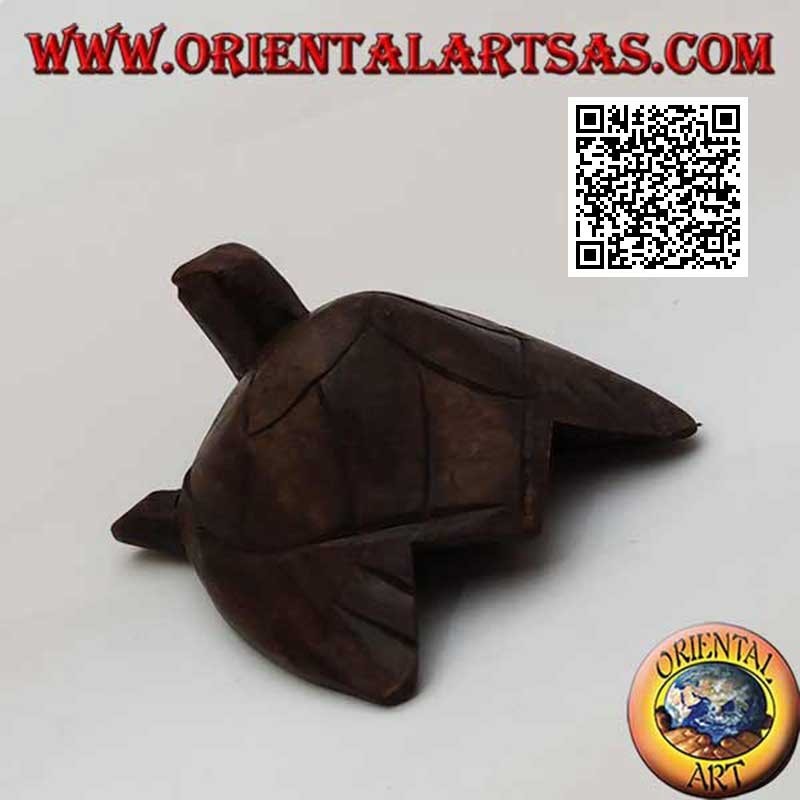 Tortuga marina Caretta en madera de ébano de 5 cm