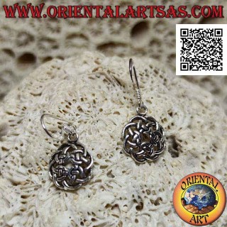 Orecchini in argento con nodo di Antrim pendente