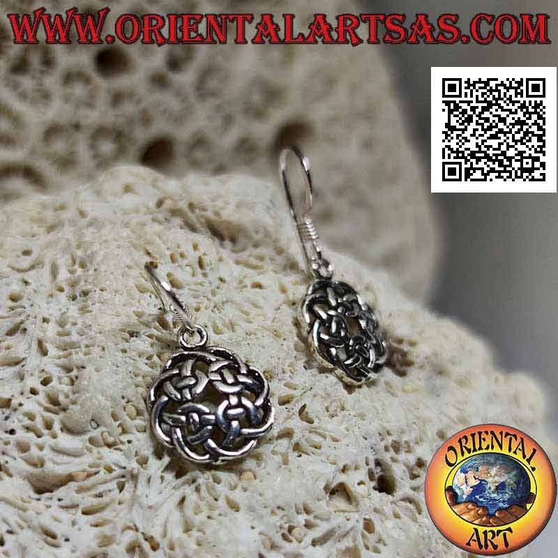 Boucles d'oreilles en argent avec pendentif Noeud Antrim
