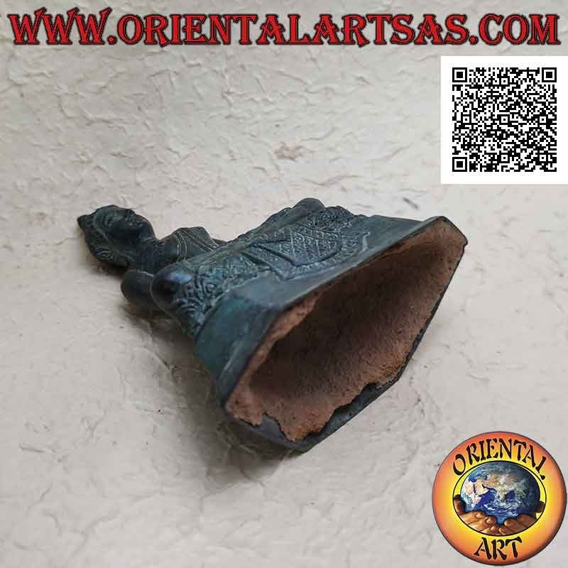 Escultura de Buda "Dhyana Mudra - símbolo de meditación y sabiduría" en el altar de bronce (18 cm)