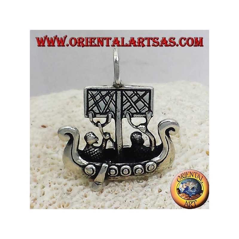 Colgante de plata de la nave de Viking Libjars dimensiones