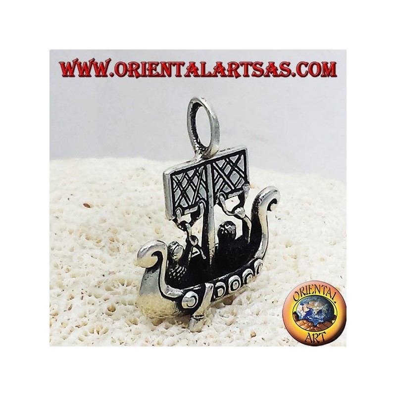 Colgante de plata de la nave de Viking Libjars dimensiones
