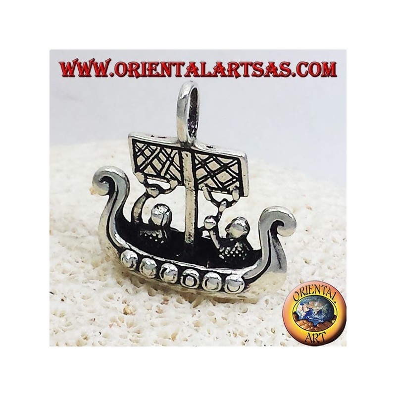 Colgante de plata de la nave de Viking Libjars dimensiones