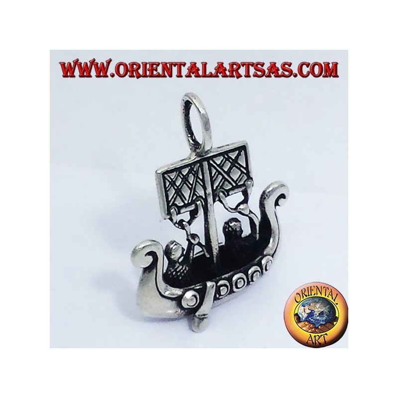 Colgante de plata de la nave de Viking Libjars dimensiones