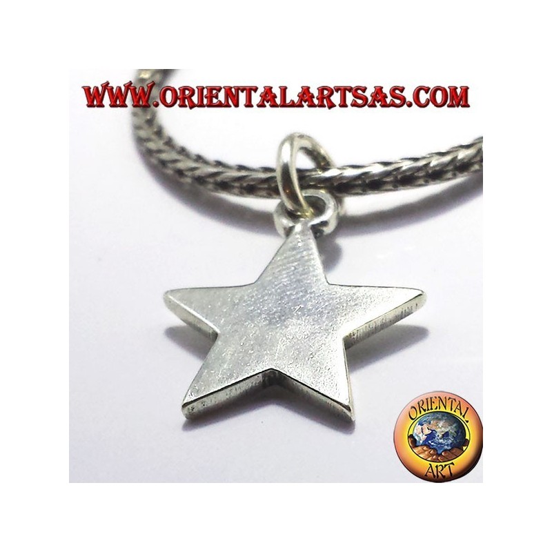 pendientes en forma de estrella en plata