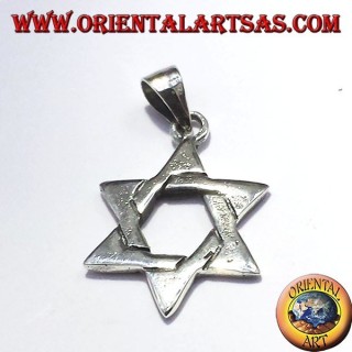 Star of David pendant in silver