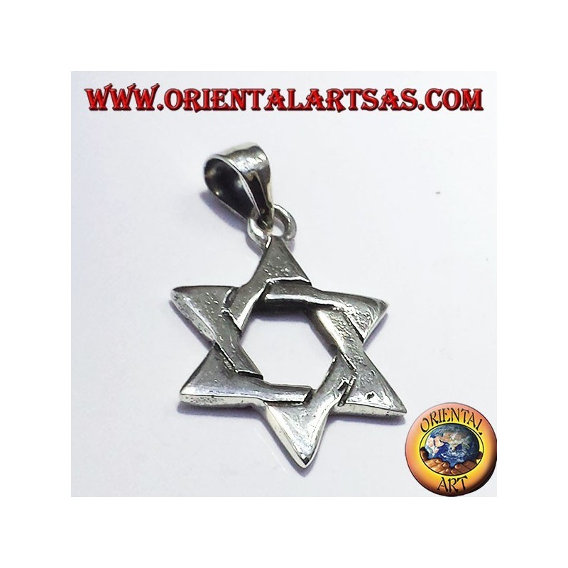 Étoile de David pendentif en argent