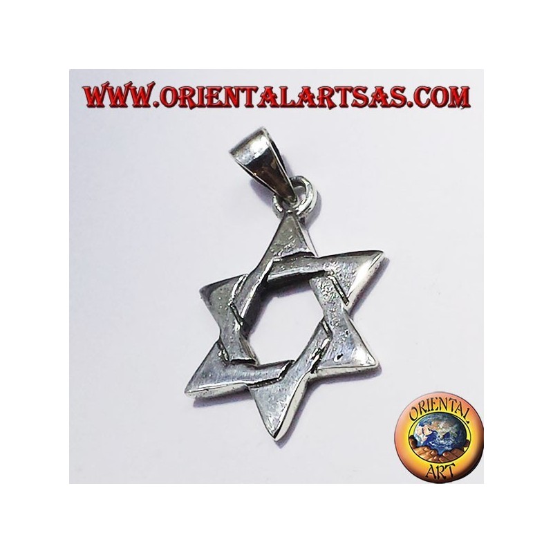Star of David pendant in silver