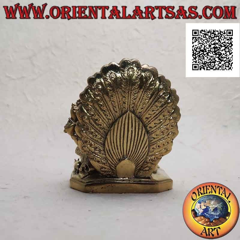 Sculpture en laiton de 11 cm représentant Ganesh "le dieu éléphant" assis