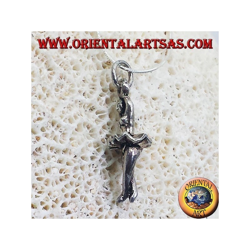 pendant silver ballet dancer