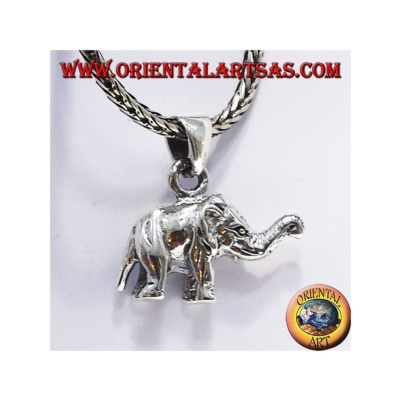 Silber Anhänger Elefant (dreidimensionale)