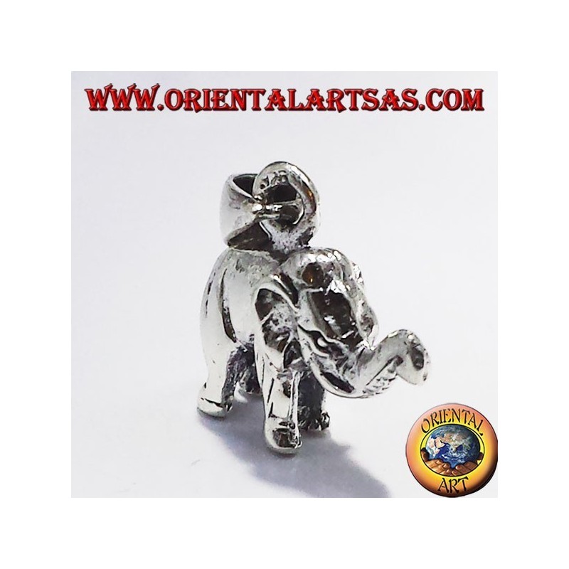 Silber Anhänger Elefant (dreidimensionale)