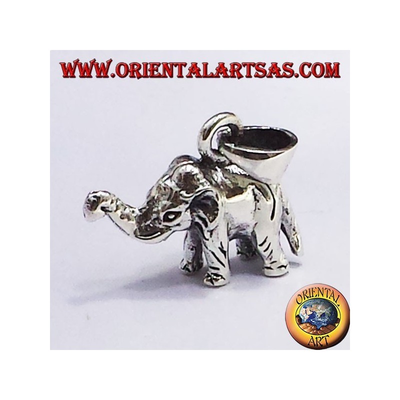 Pendentif éléphant (en trois dimensions)