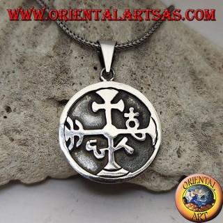 Silver pendant, seal of a Masonic lodge