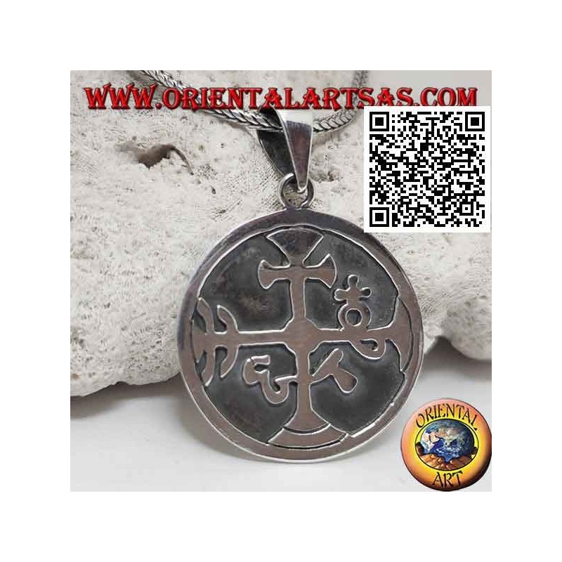 Colgante de plata, sello de una logia masónica