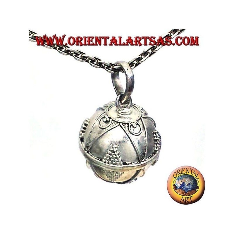 colgante de plata llamados ángeles (llamadas de los ángeles) de 16 mm de diámetro.