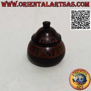 Large Lombok Mahogany Hand Painted Tribal Jewelery Box (Brown, Large)