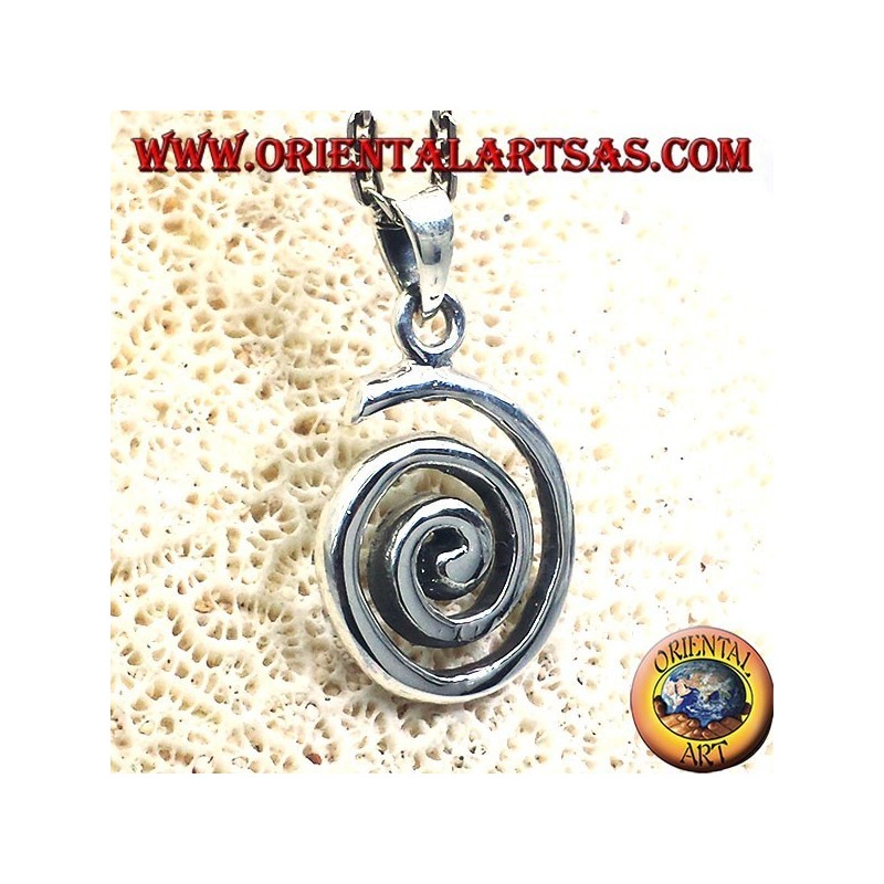 Ciondolo (Spirale Evolvente o Spirale Di Archimede )  in argento