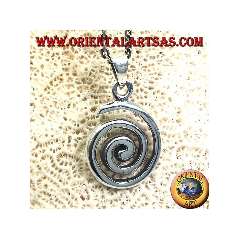 Ciondolo (Spirale Evolvente o Spirale Di Archimede )  in argento
