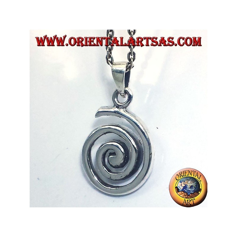 Anhänger (Evolvente Spirale oder archimedische Spirale) Silber