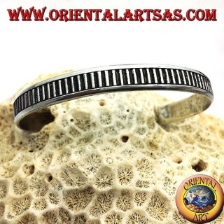 Rigid bracelet handmade silver