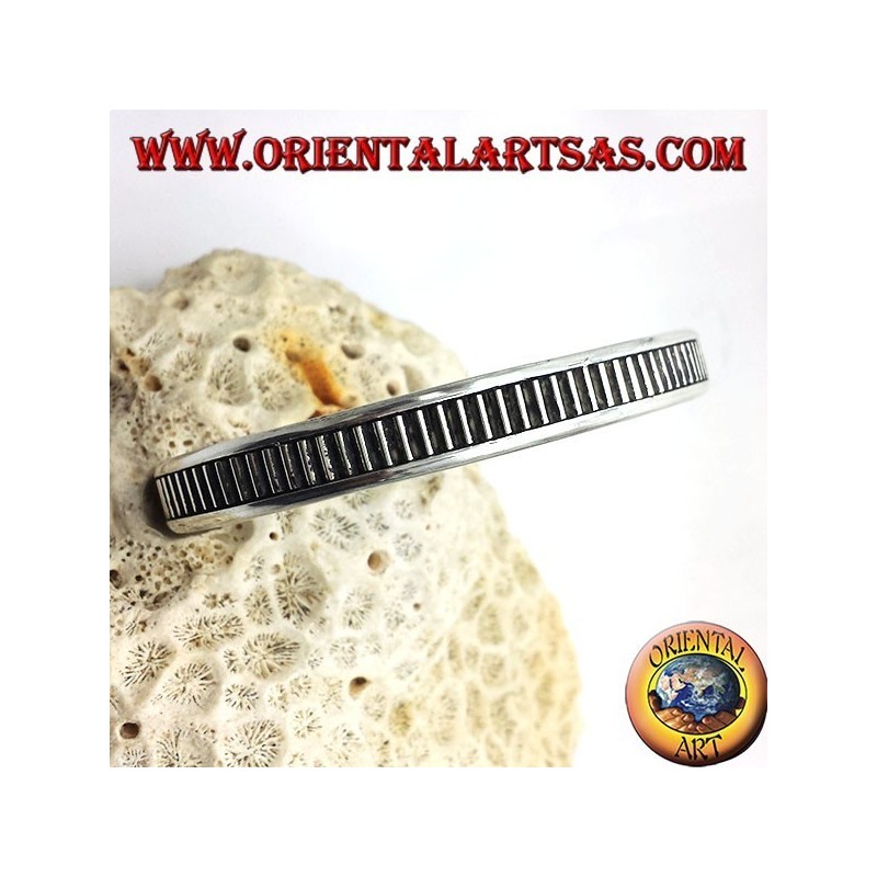 Rigid bracelet handmade silver