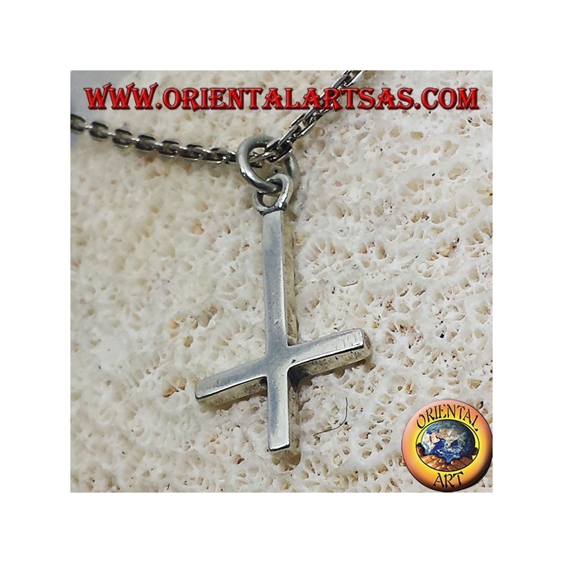 pendentif croix de Saint-Pierre, ou argent croix anti-chrétienne