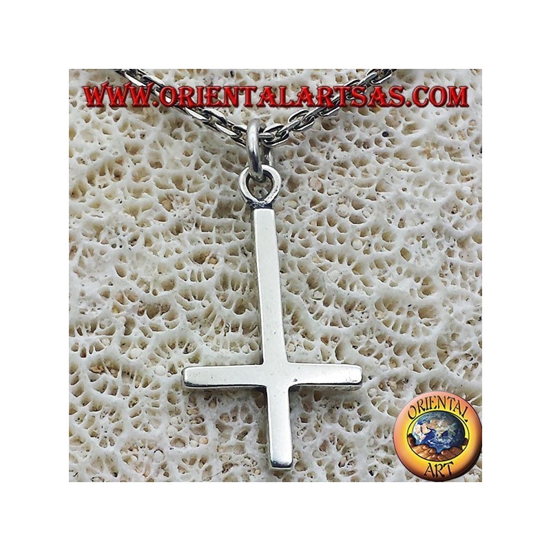 Anhänger Kreuz von St. Peter, oder anti-christliche Kreuz Silber