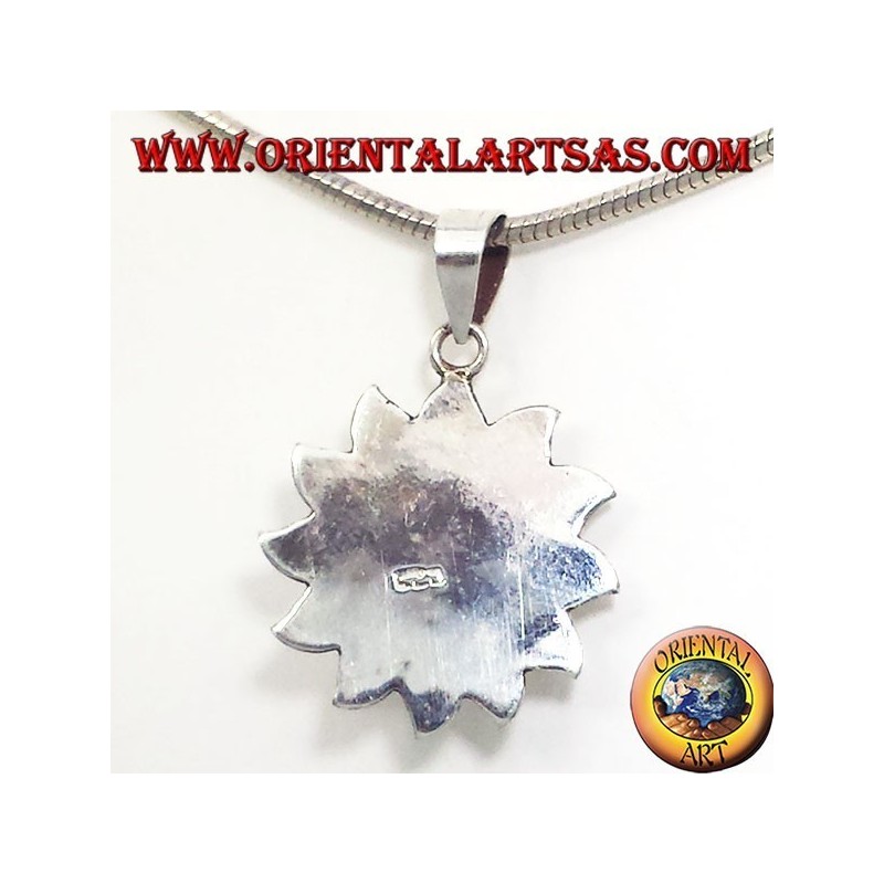 Colgante de plata de Nepal Sun (pequeña)