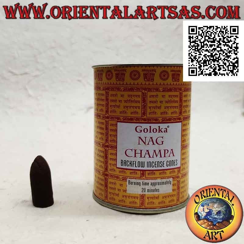 Conos de incienso para cascada de humo, Nag Champa (paquete de 24 piezas)