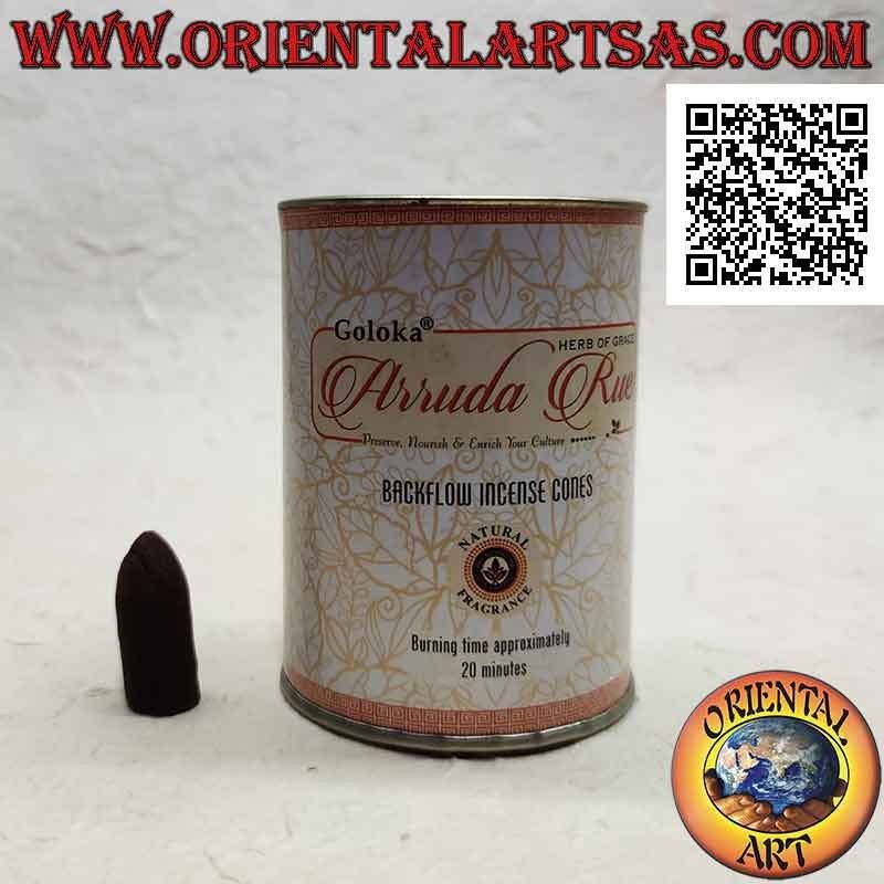 Incense cones for cascade of smoke, Arruda Rue (pack of 24 pieces)