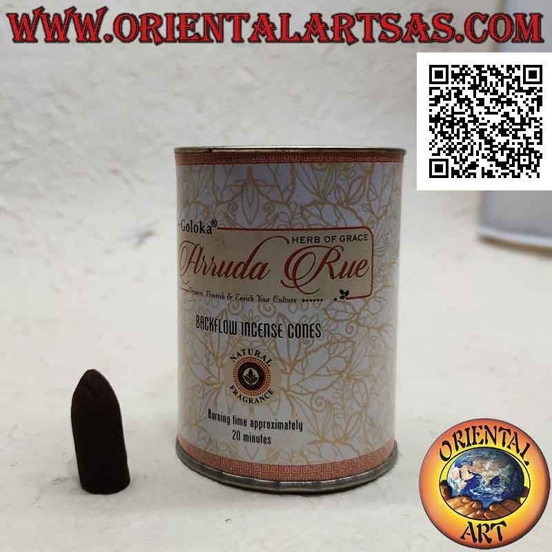 Incense cones for cascade of smoke, Arruda Rue (pack of 24 pieces)