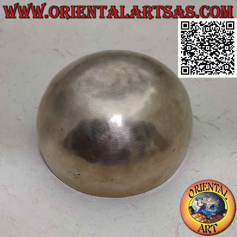 Tibetische Glocke handgefertigt aus einer Legierung von sieben Metallen 13,5 cm Ø mit Klöppel (560 g)