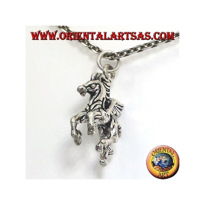 Silber Anhänger dimensional geflügelte Pferd