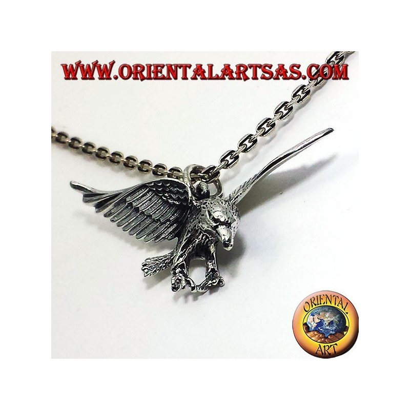 Silber Anhänger, dreidimensionale Adler