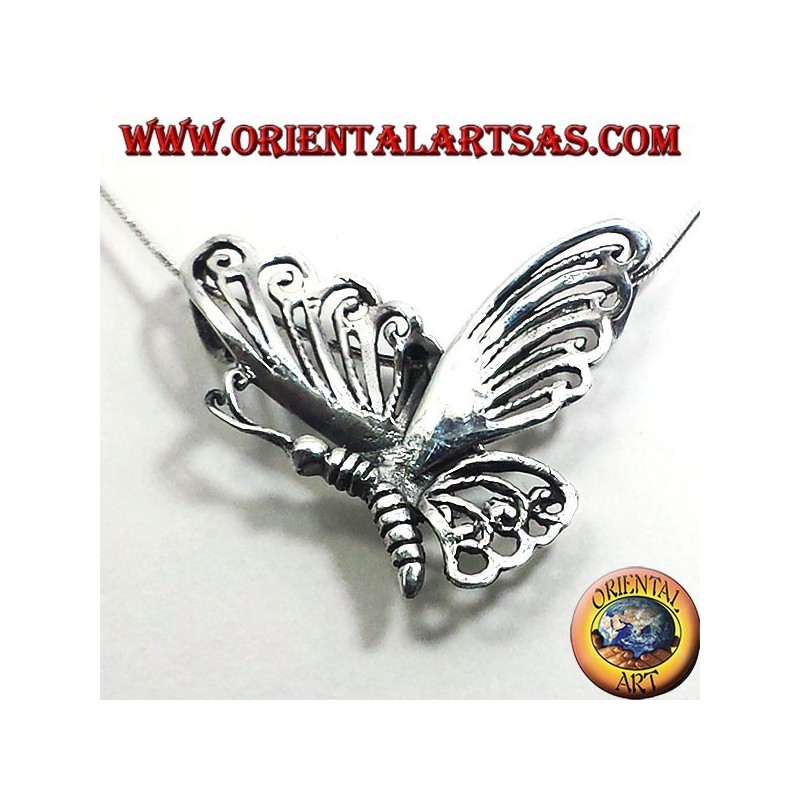 Papillon pendentif en argent 925