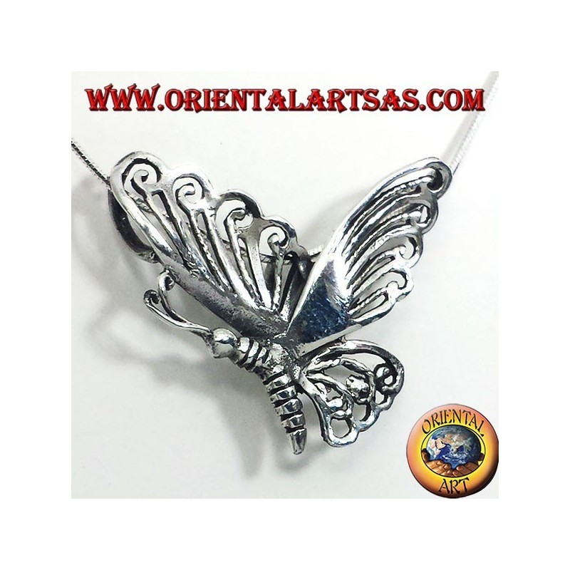 Papillon pendentif en argent 925