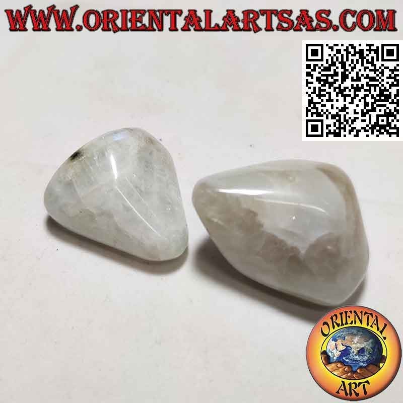 Tumbled white labradorite (large)