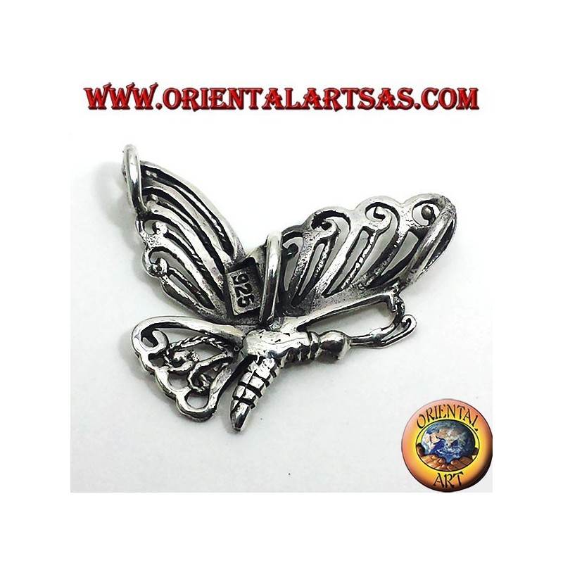Butterfly silver pendant 925