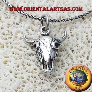 Cráneo del bisonte colgante de plata