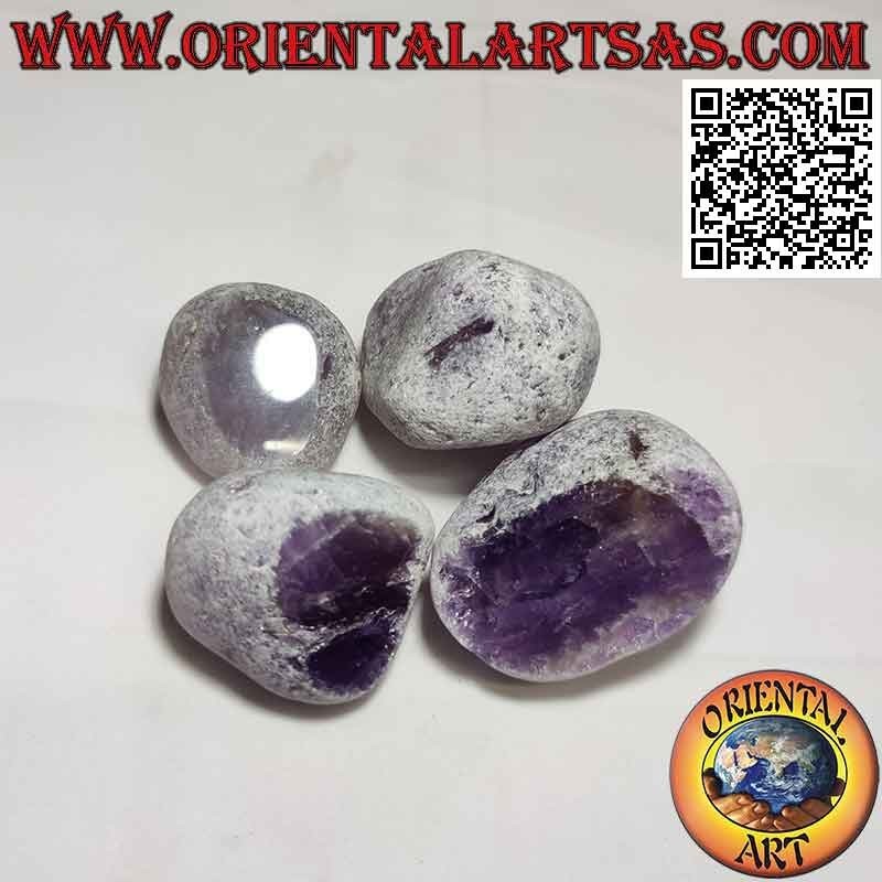 Huevo de Ema de amatista, "Piedra de vidente" (70 g)