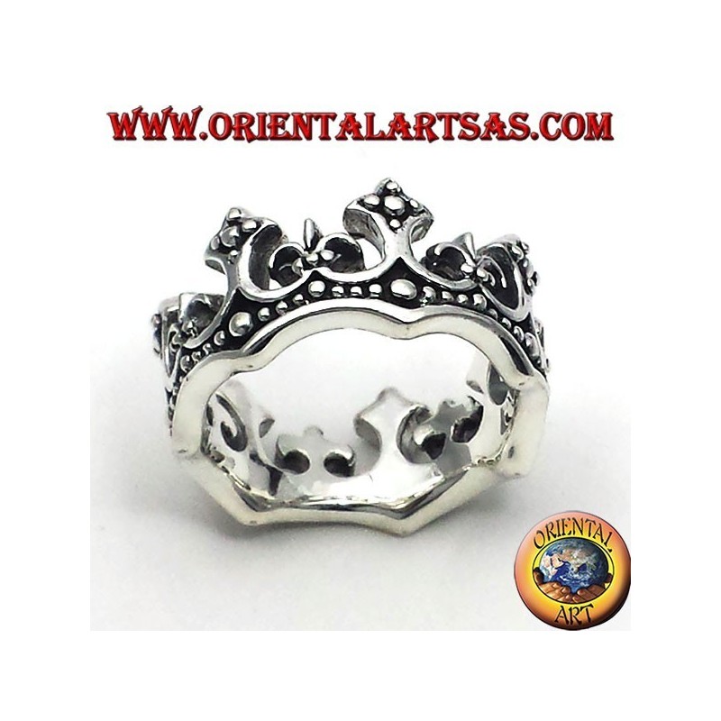 Silber Ring Krone