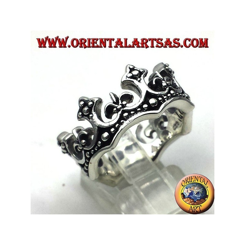 Silber Ring Krone