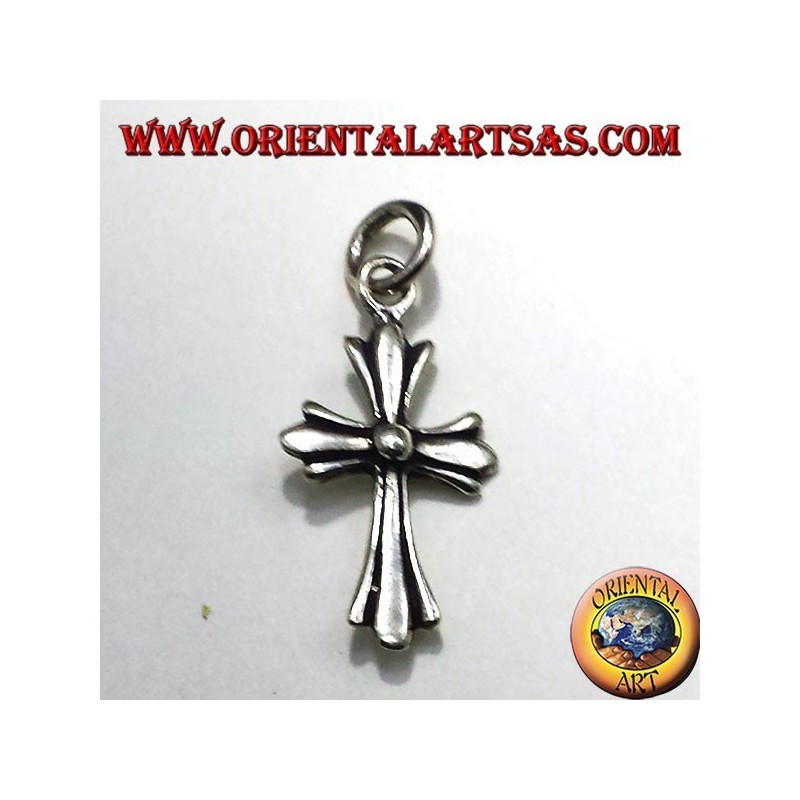 silver pendant, in small sided silver cross