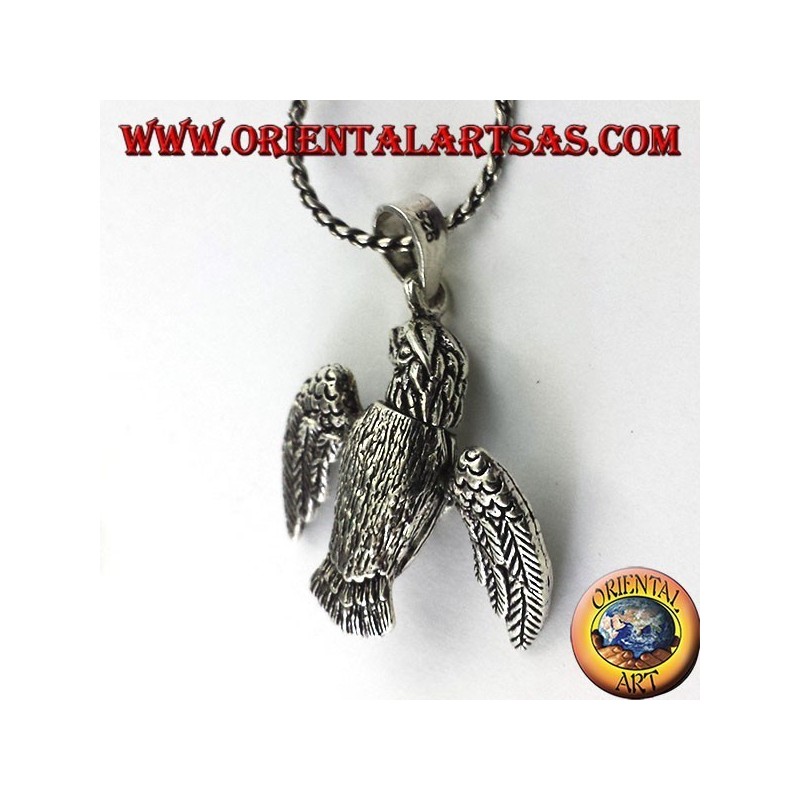 pendentif en trois dimensions d'argent mobile Aigle